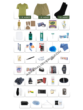 12'li <strong>KIŞLIK HER ŞEY DAHİL</strong> Jandarma Askerlik Paketi