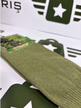 Haki (Nano) Yazlık Asker Çorabı (Uzun)