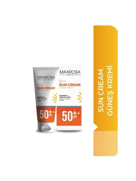 Maxrosa 50+ SPF Yüksek Koruma Sağlayan Güneş Kremi 60 ml