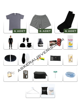 6'lı <strong>KIŞLIK TEMEL</strong> Havacı Askerlik Paketi