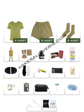 9'lu <strong>KIŞLIK TEMEL</strong> Karacı Askerlik Paketi
