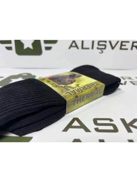 Siyah Termal Askeri Çorap (Uzun)