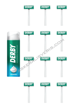 Derby Nemlendirici Tıraş Köpüğü + 12'li Derby Tıraş Bıçağı Seti